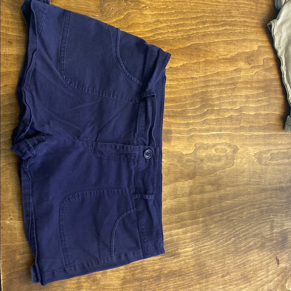 Blue Medium Rise Women’s cargo Shorts